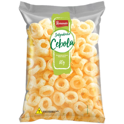 SALGADINHO ROMANATO NEUTRO CEBOLA 80G
